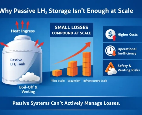 Why Passive LH₂ Storage Isn’t Enough at Scale