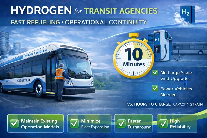 Hydrogen for Transit Agencies: Fast Refueling Enables Operational Continuity